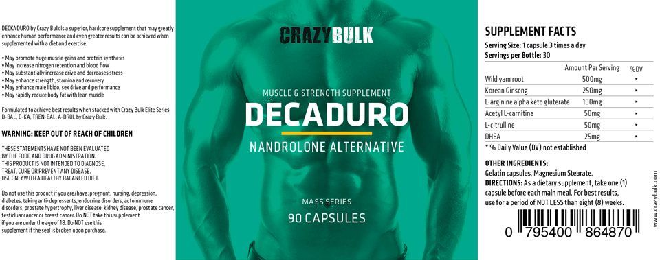 Decaduro (CrazyBulk) REVIEW 2020 | Deca Durabolin Legaal Alternatief
